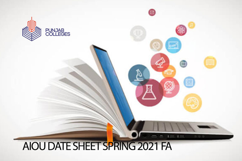 AIOU Date Sheet Spring 2021 FA